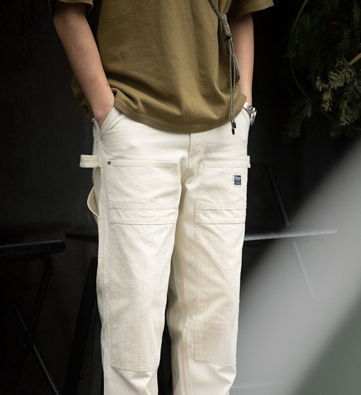 Maden 2022 Japanese Korean Style Vintage Loose Jeans Washed Straight Multi-Pocket Men's Pants 2022 Streetwear Fashion Trouser