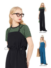 I'M ONE Women's fashion trend hanging neck type jumpsuit summer new