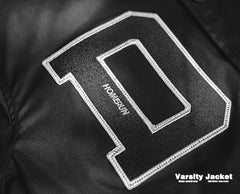 Maden Vintage Embroidered Bomber Jackets Casual Black Baseball Uniform All-match Loose Jacket Men's Outdoor Oversized Coats