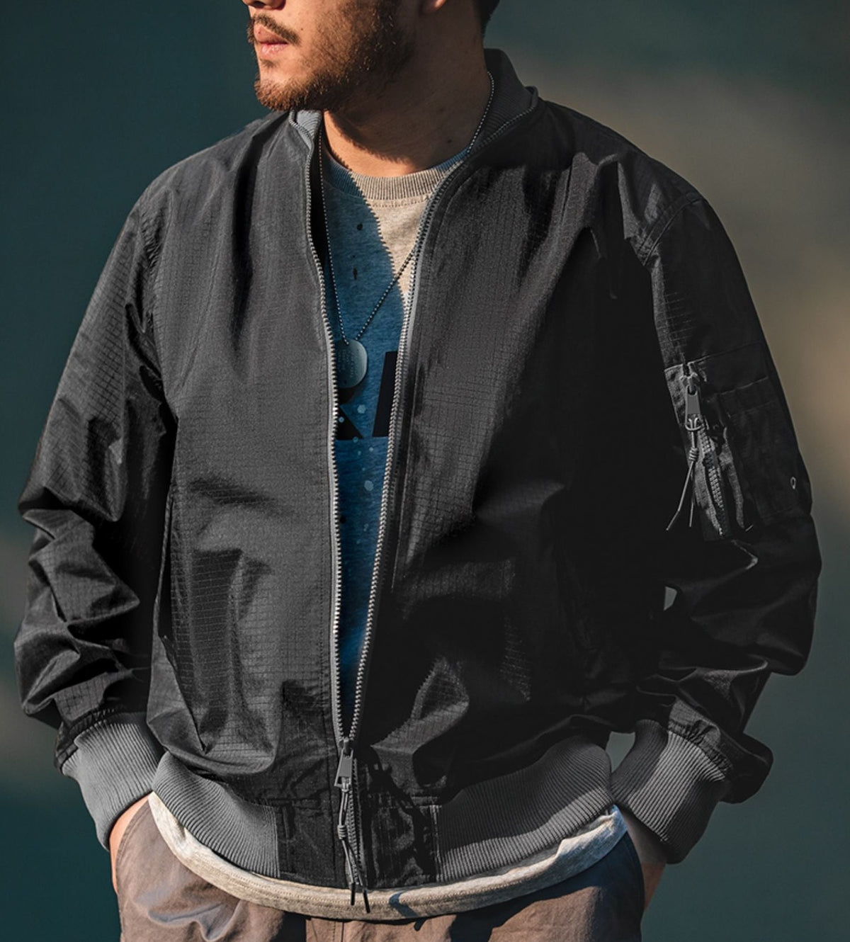 2022 New Maden Men's Baseball Jacket Bomber Zipper Male Casual Streetwear Hip Hop Slim Fit Pilot Baseball Coats Men Clothing