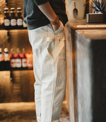Maden 2022 Japanese Korean Style Vintage Loose Jeans Washed Straight Multi-Pocket Men's Pants 2022 Streetwear Fashion Trouser