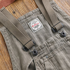 Redtornado-Mens retro batik washed denim backpack pants loose spring loose work jeans