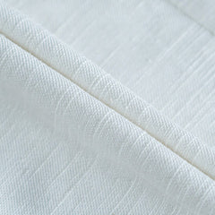 ROEYSHOUSE women's professional cotton linen straight pants female autumn new beige Slim wide leg pants