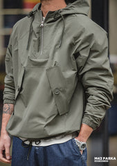 Madden men's workwear vintage bad weather windbreaker deck clothing hooded sweatshirt protective jacket hoodie mountain division