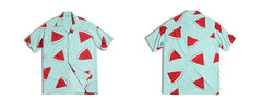 Madden Tooling Street Shirt Chemise Homme Cuban Camisa Masculina Ropa Hombre Print Watermelon Vintage Yuppie Hawaiian Shirt