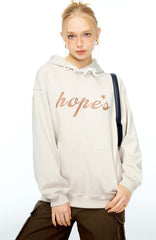 MessAgeLab -Women's hooded sweatshirt vintage hipster top