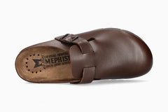 Mephisto Zaverio Fit Men Cork Sandals Dark Brown Leather Smooth Brand New w/ Box