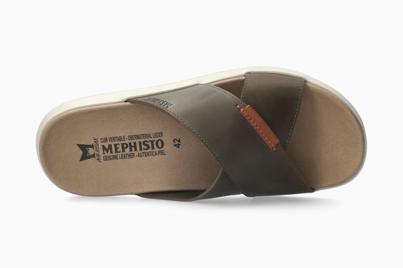Mephisto Conrad Men Sandals Green Leather Nubuck Brand New w/ Box
